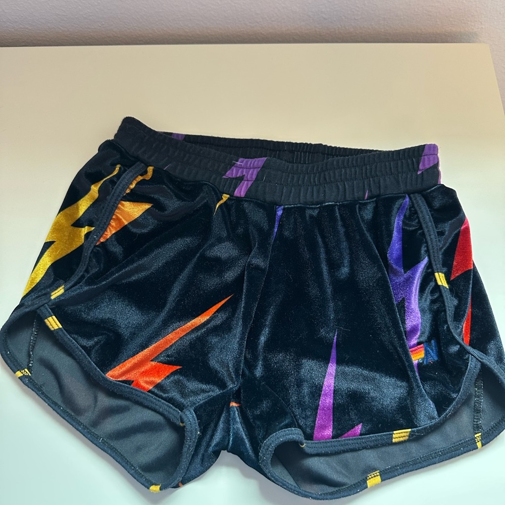 Aviator Nation Black and Yellow Athletic Shorts
